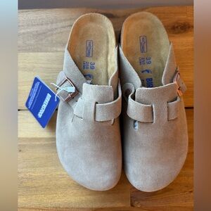 Birkenstock Boston Suede Taupe